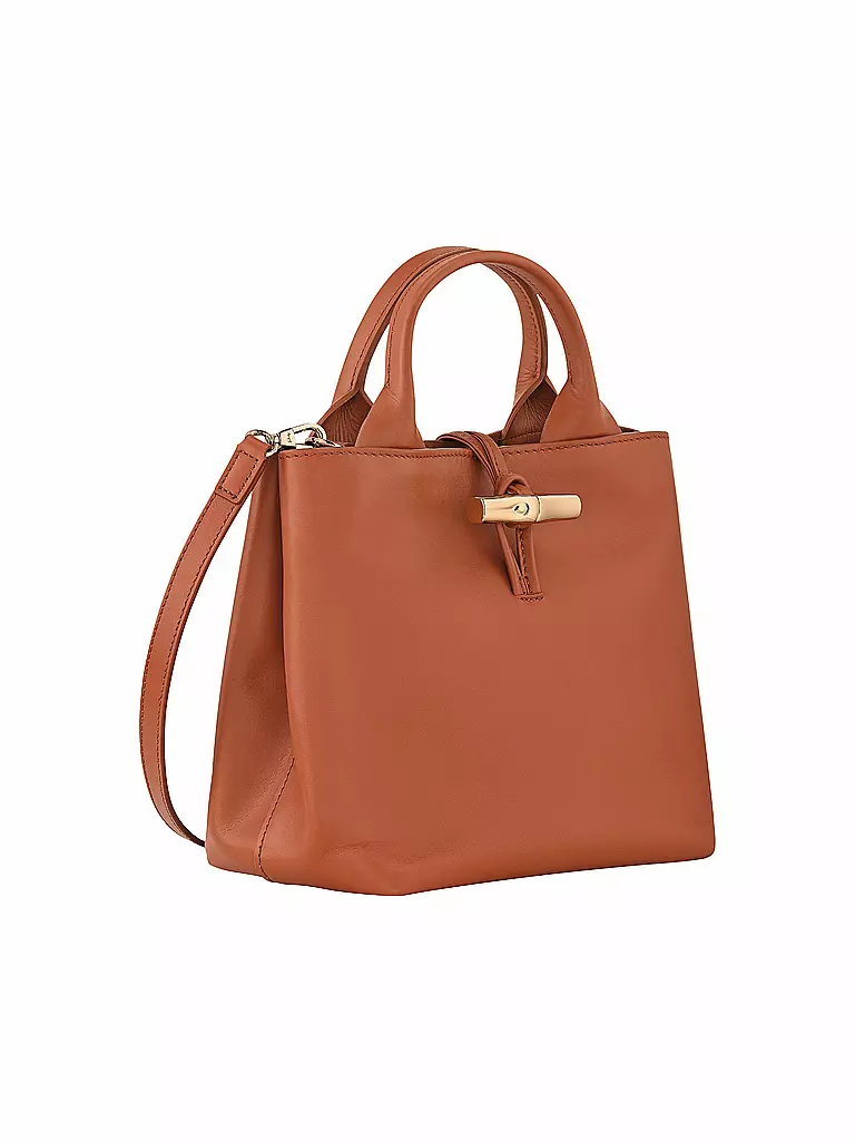 LONGCHAMP | Le Roseau Handtasche Small, Ecorce | dunkelrot