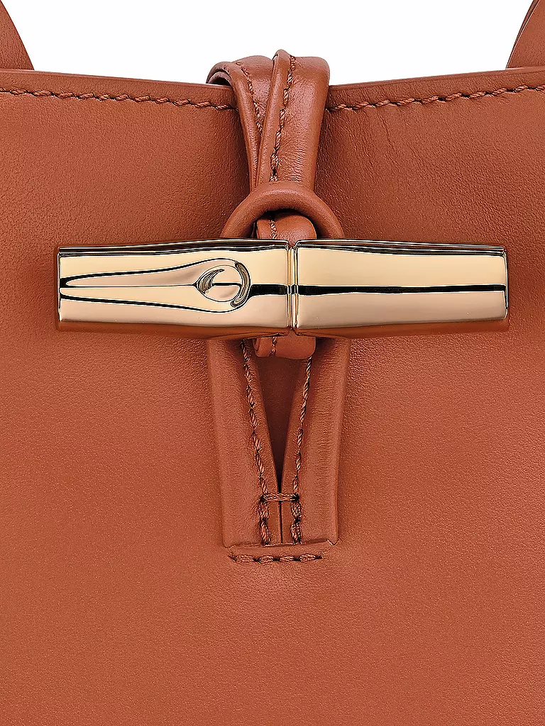 LONGCHAMP | Le Roseau Handtasche Small, Ecorce | dunkelrot
