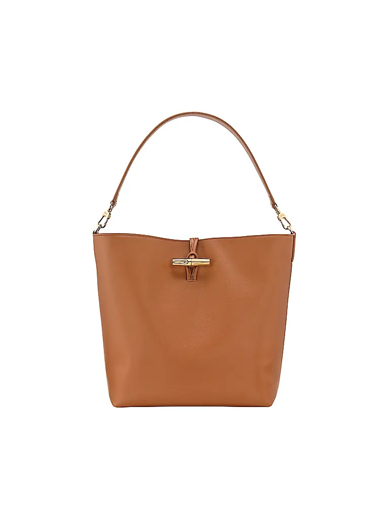LONGCHAMP | Le Roseau Schultertasche Medium, Cashew | Braun