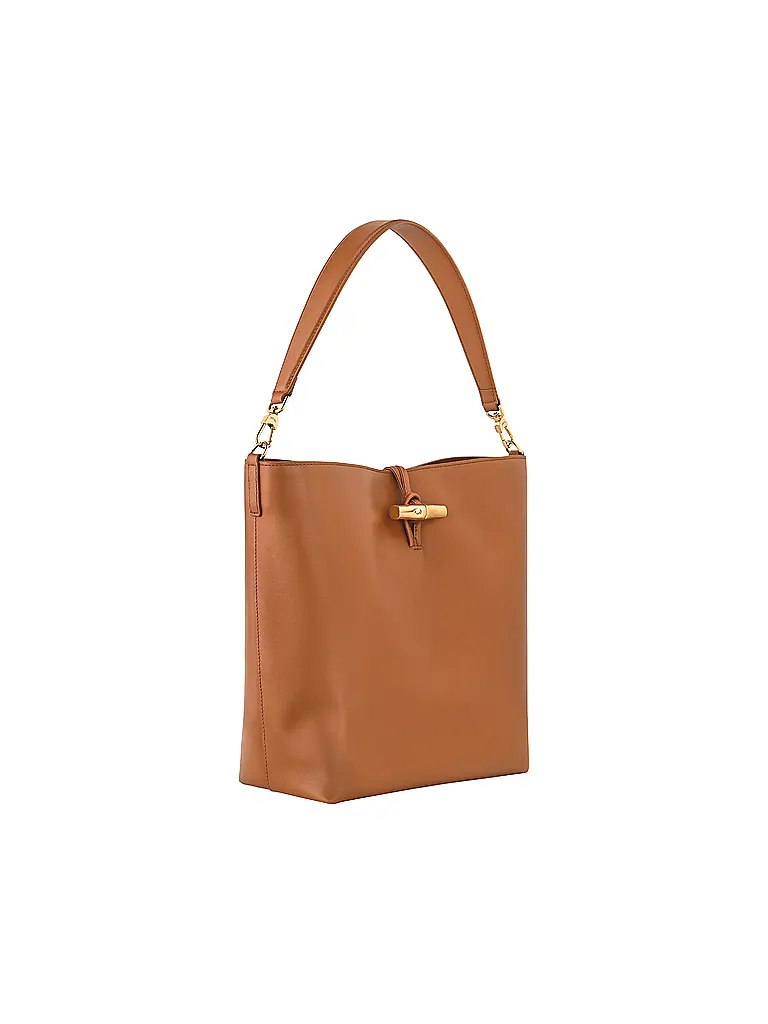 LONGCHAMP | Le Roseau Schultertasche Medium, Cashew | 