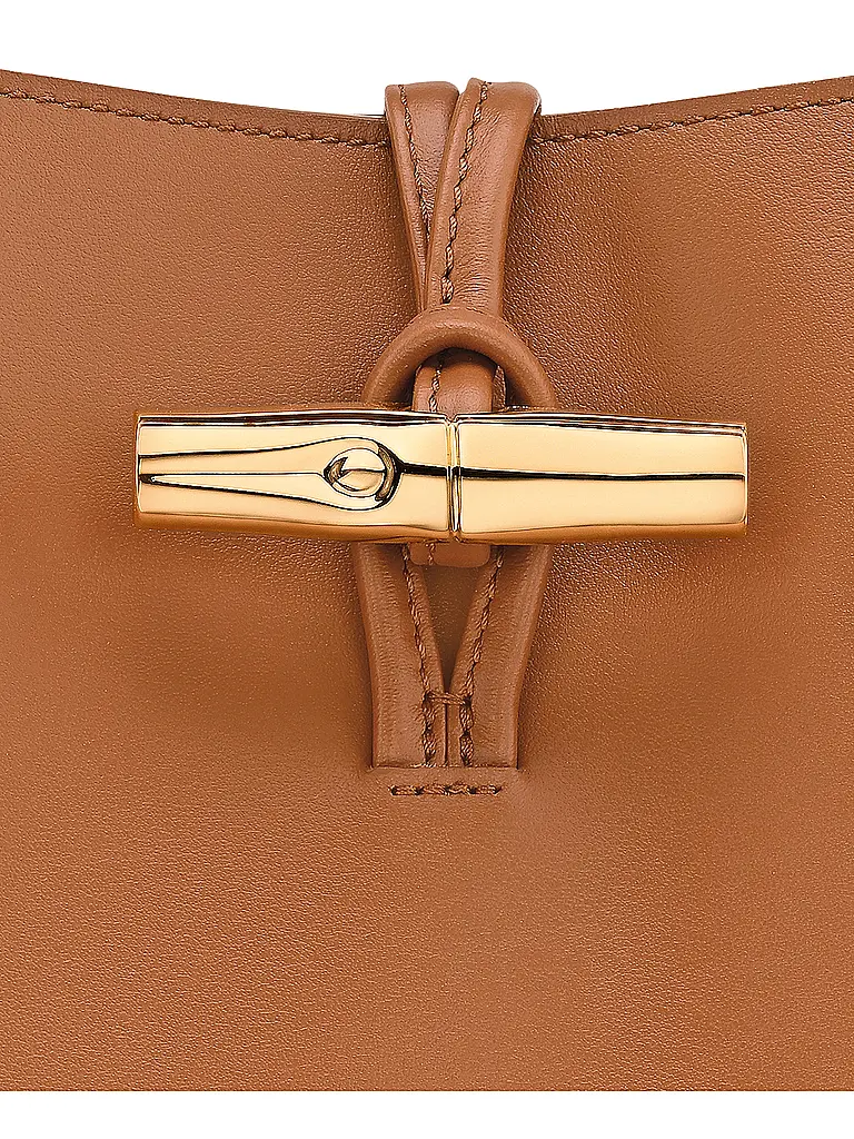 LONGCHAMP | Le Roseau Schultertasche Medium, Cashew | 