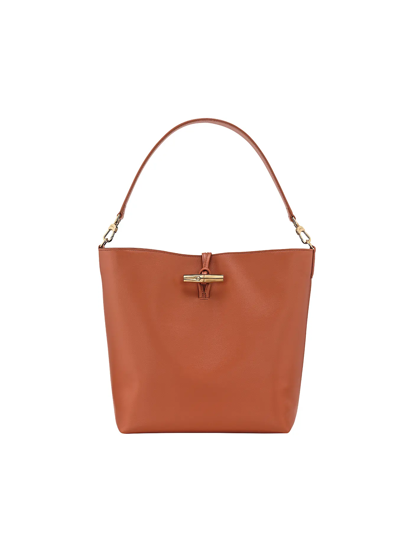 LONGCHAMP | Le Roseau Schultertasche Medium, Noir | dunkelrot