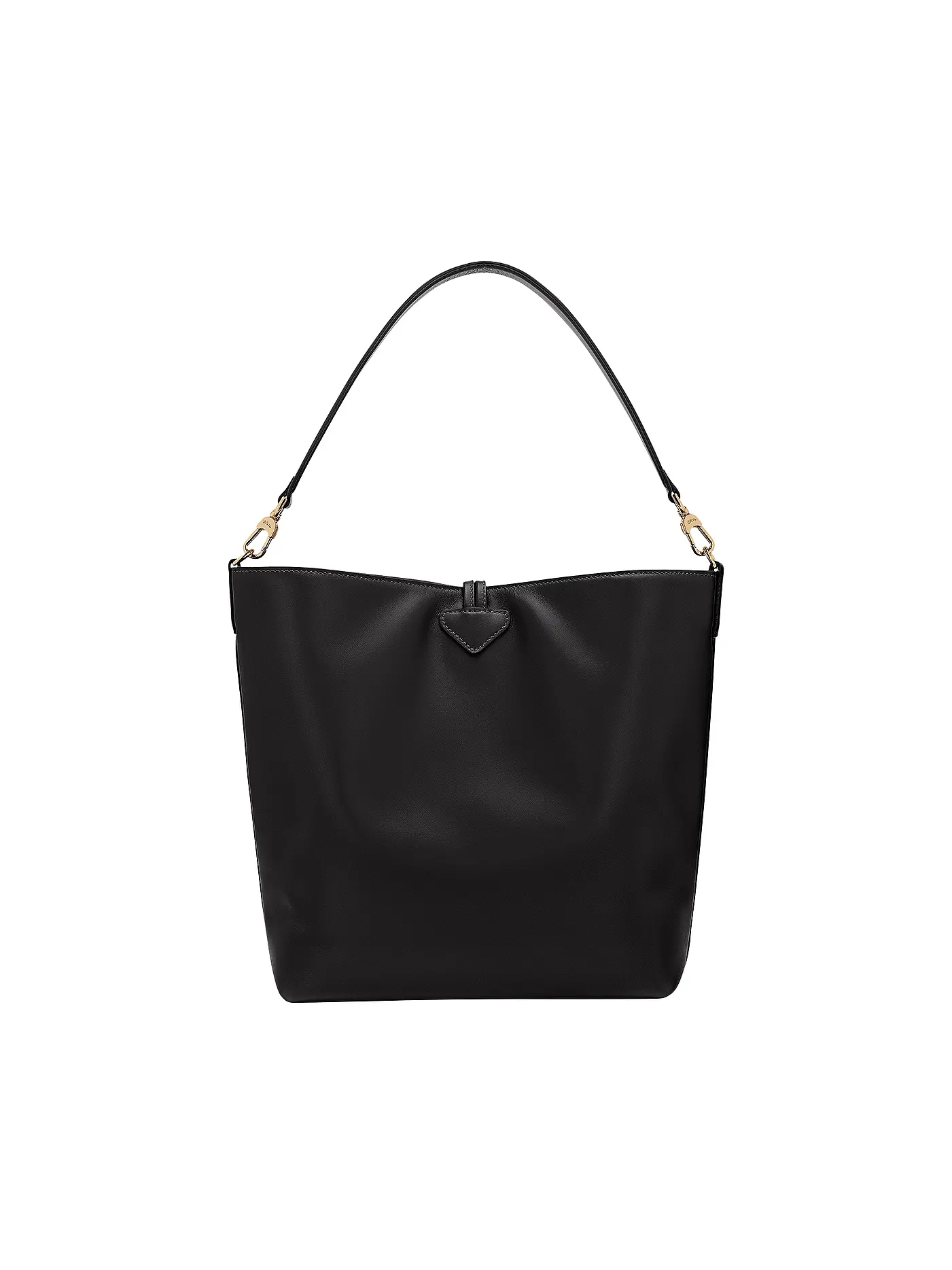 LONGCHAMP | Le Roseau Schultertasche Medium, Noir | schwarz