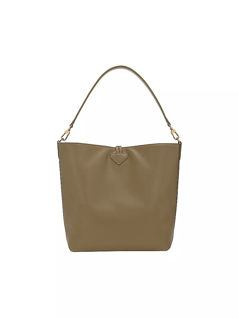 LONGCHAMP | Le Roseau Schultertasche Medium, Olive | olive