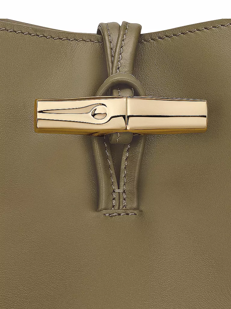 LONGCHAMP | Le Roseau Schultertasche Medium, Olive | olive