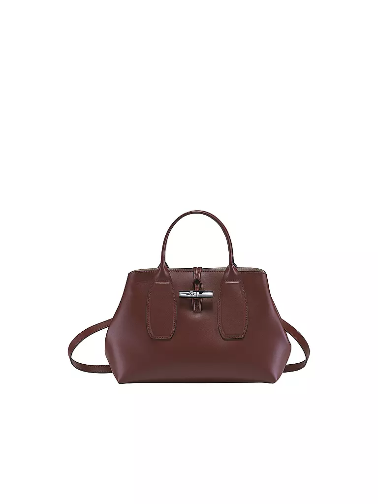 LONGCHAMP | Roseau Box Handtasche Medium, Mahogany | braun