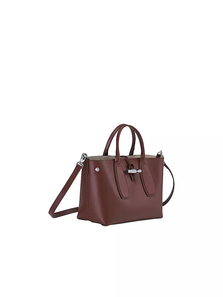 LONGCHAMP | Roseau Box Handtasche Medium, Mahogany | braun