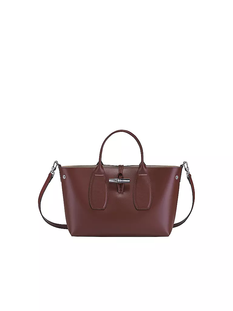 LONGCHAMP | Roseau Box Handtasche Medium, Mahogany | braun