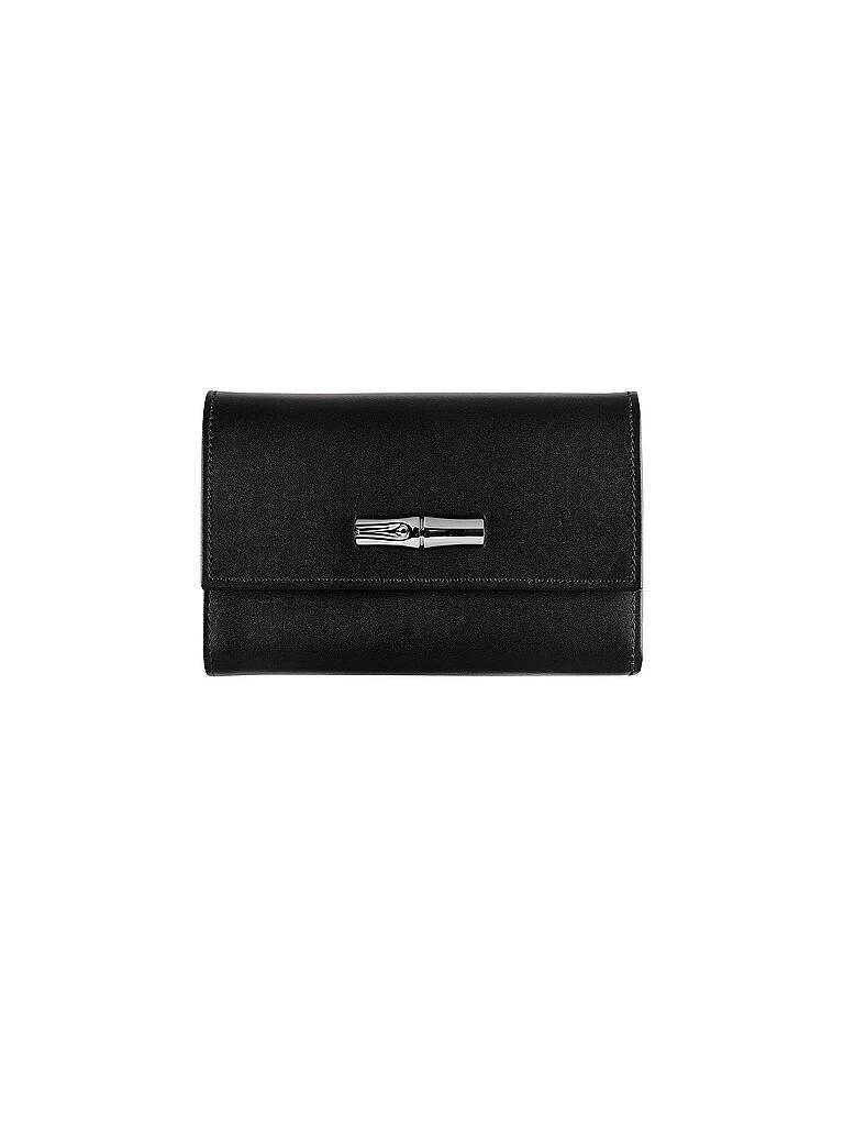 LONGCHAMP | Roseau Brieftasche im Kompaktformat, Black  | schwarz
