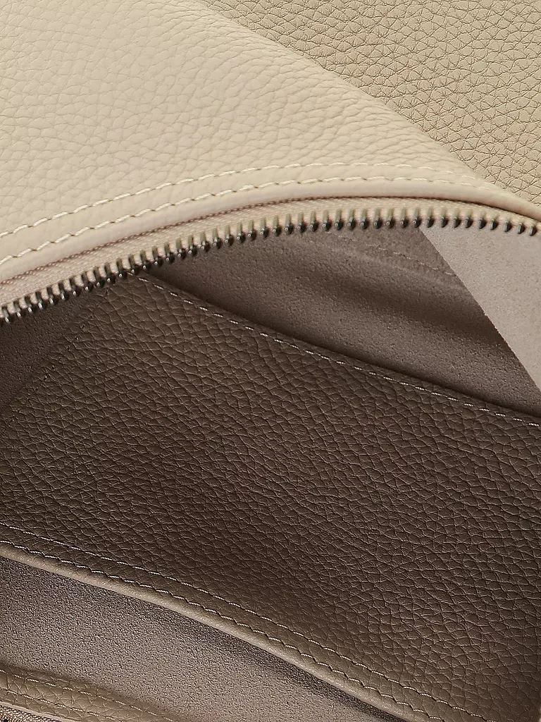 LONGCHAMP | Roseau Essential Schultertasche Medium, Argile | grau