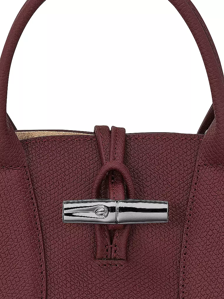 LONGCHAMP | Roseau Handtasche Small, Prune | dunkelrot