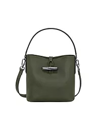 LONGCHAMP | Roseau Schultertasche, Orange | olive