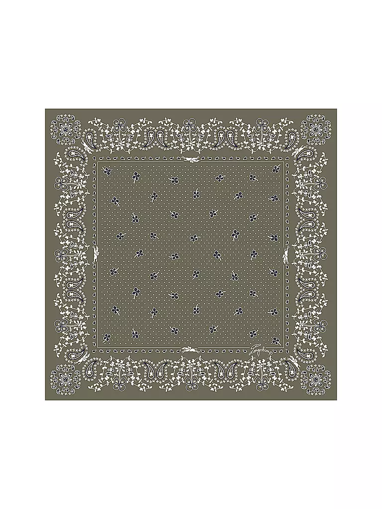 LONGCHAMP | Seidenschal French Bandana | olive