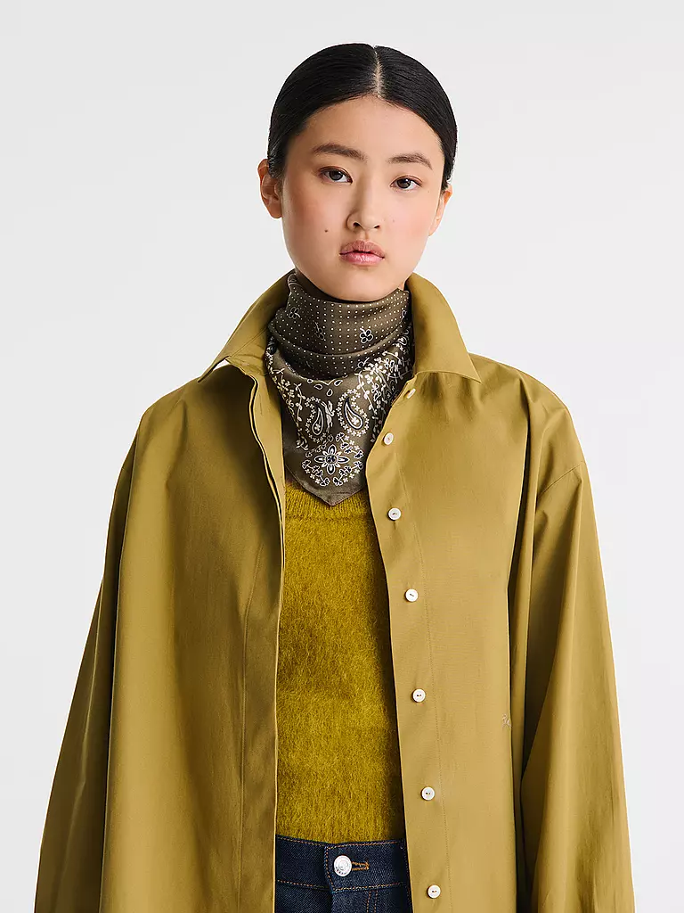 LONGCHAMP | Seidenschal French Bandana | olive