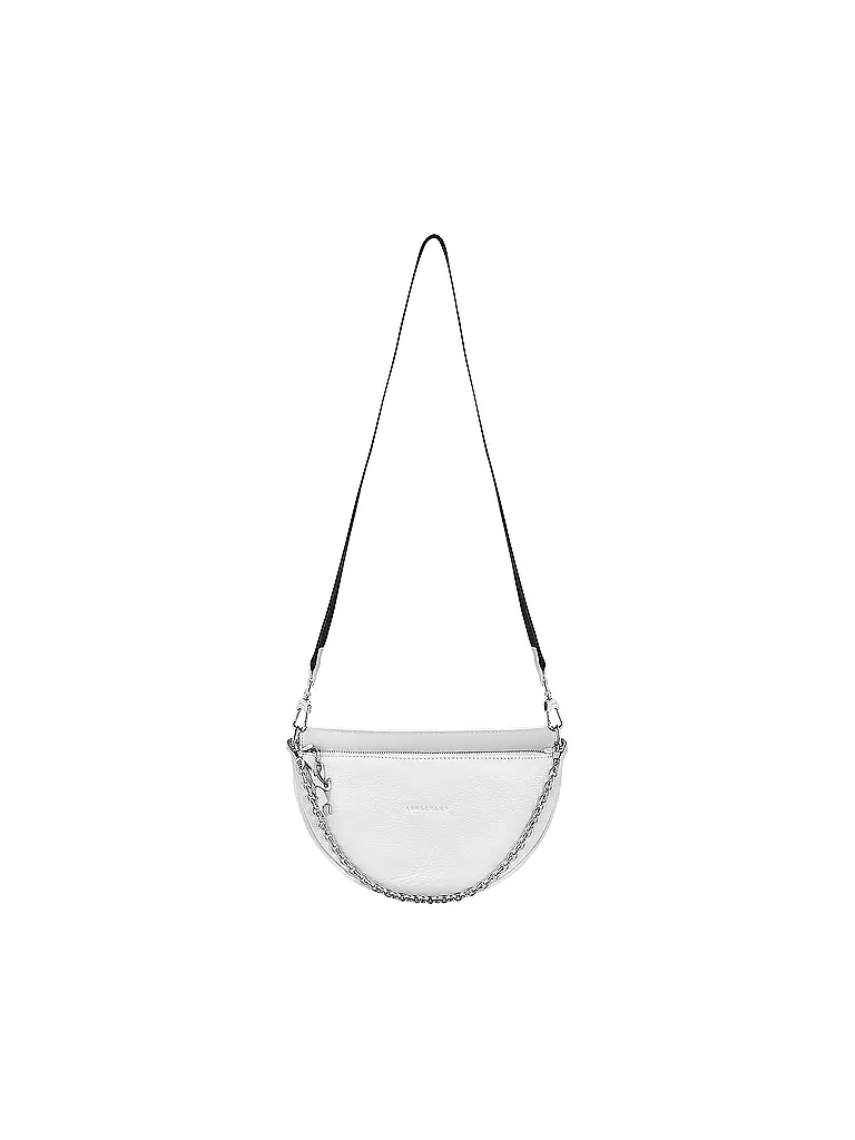 LONGCHAMP | Smile Umhängetasche Small, Blanc | schwarz