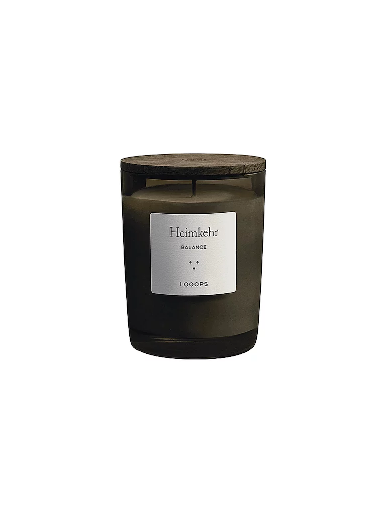 LOOOPS Bougie parfumée 250g HEIMKEHR vert foncé
