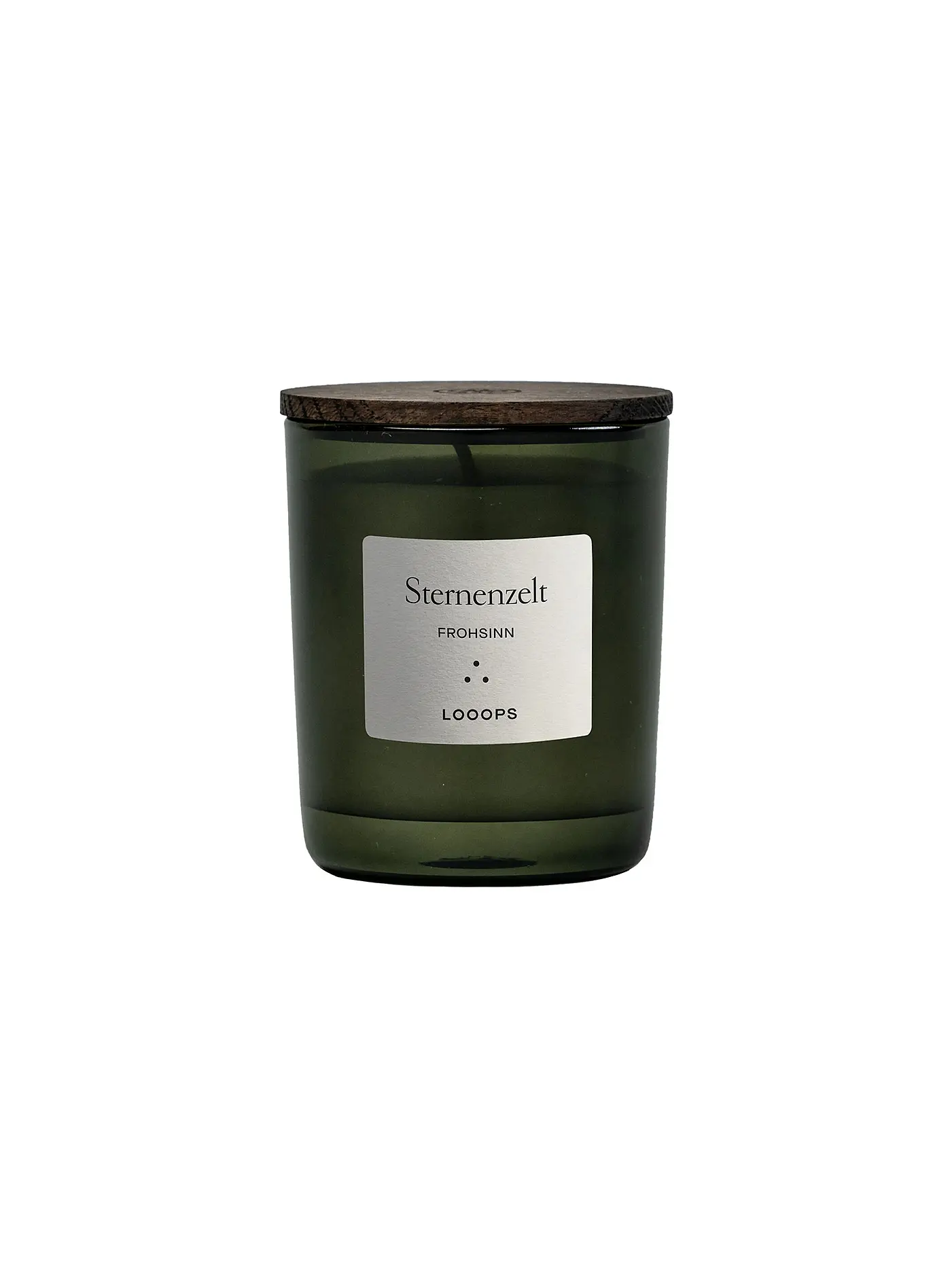 LOOOPS | Duftkerze 75g STERNENZELT | dunkelgrün