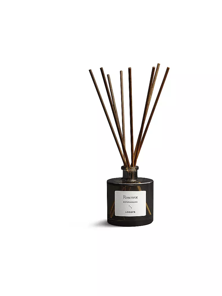 LOOOPS | Stäbchen Diffuser 100ml ROSENROT  | dunkelgrün