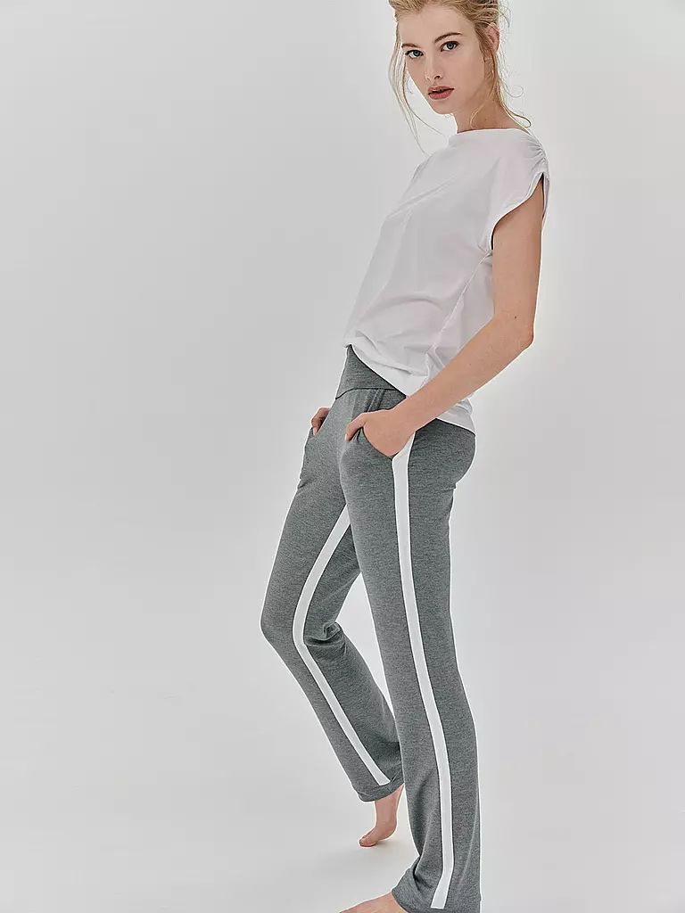 LOUNGE CHERIE | Loungewear Hose "Marlene" | grau