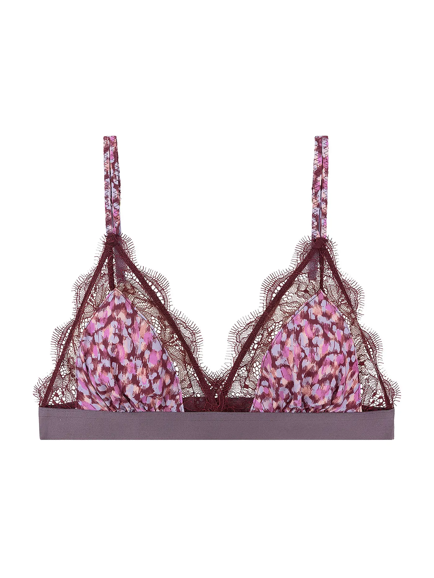 LOVE STORIES | BH ohne Bügel LOVE LACE burgundy | beere