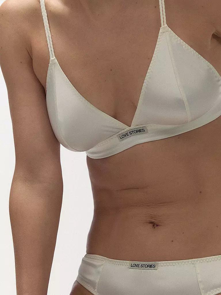 LOVE STORIES | Triangel BH DARLING off white | schwarz