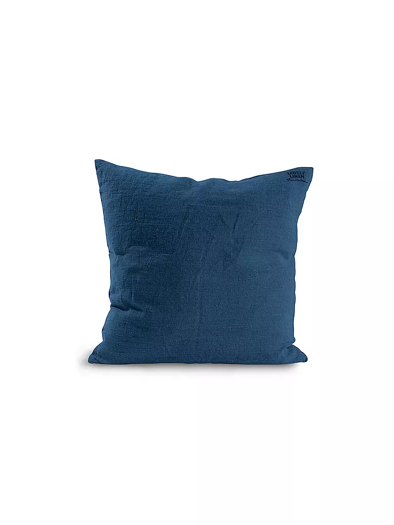 LOVELY LINEN | Leinen-Kissenbezug 47x47cm (Denim Blue) | dunkelblau