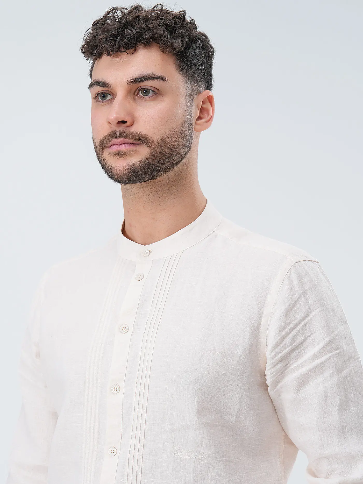 LUIS TRENKER | Leinenhemd LUBARNAY | creme