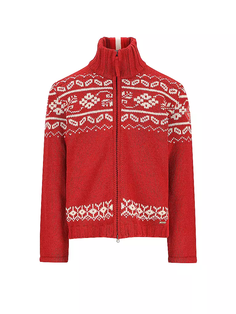 LUIS TRENKER | Strickjacke LUWALL | rot