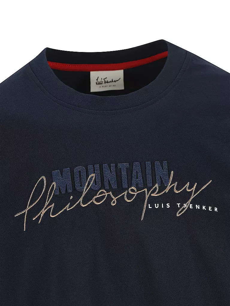 LUIS TRENKER | T-Shirt PHILOSOPHIST | blau