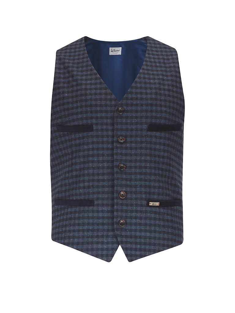 LUIS TRENKER | Trachten-Gilet "Sebastian" | blau