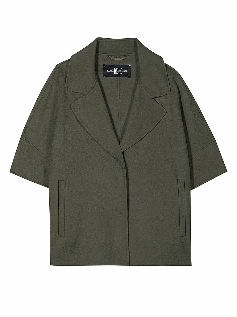 LUISA CERANO Cape - Poncho olive | 36 – LUISA CERANO