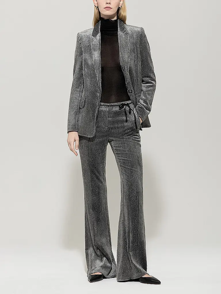 LUISA CERANO | Businesshose Flared Fit | hellgrau