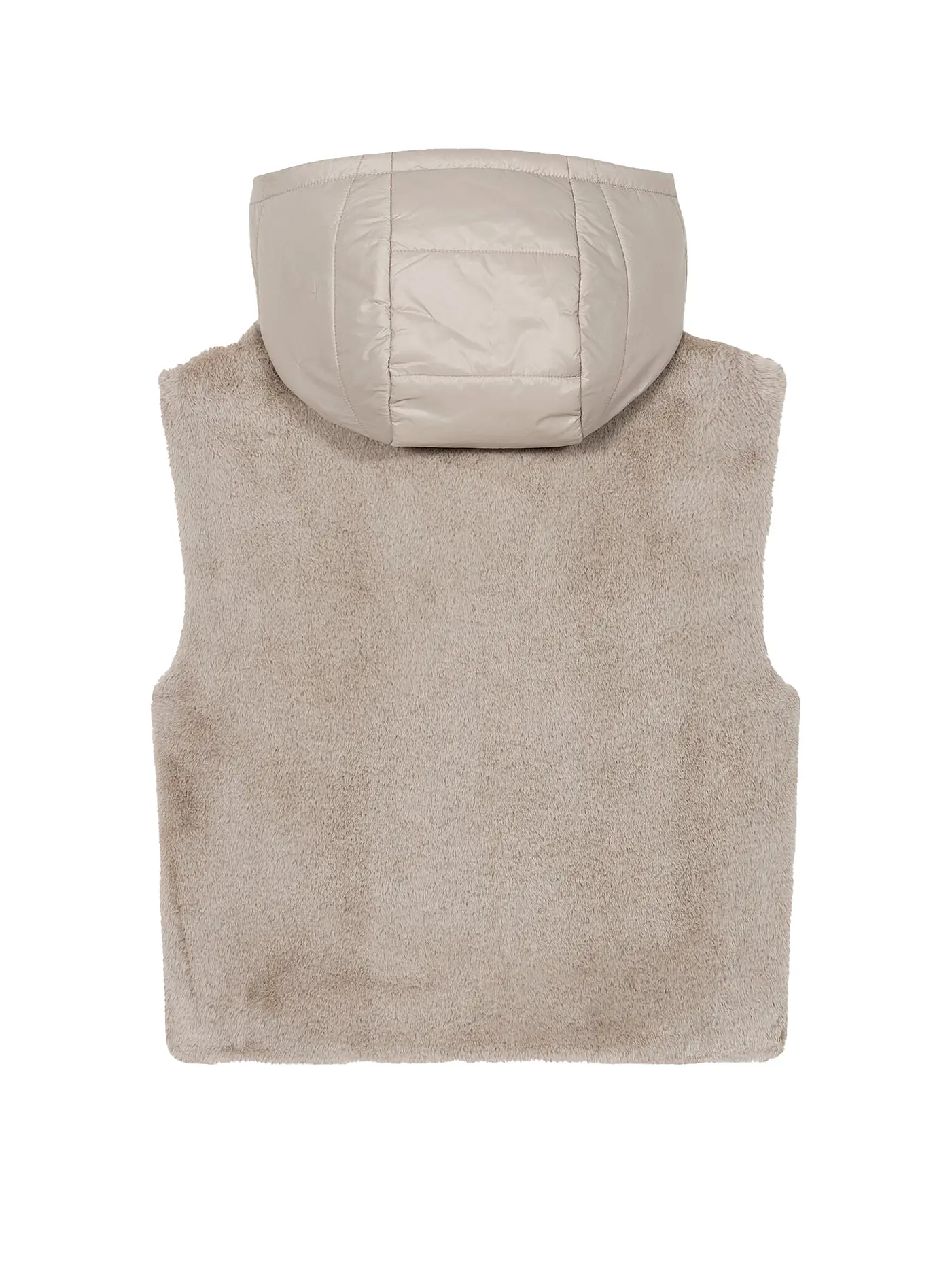 LUISA CERANO | Gilet in Felloptik  | beige