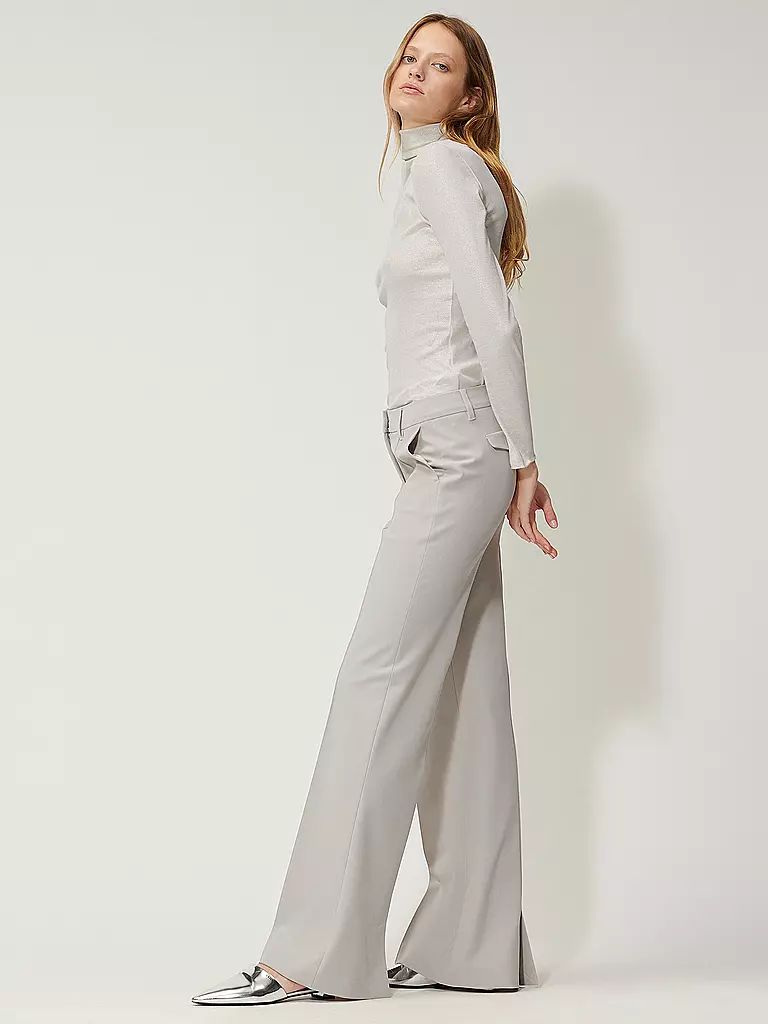 LUISA CERANO | Hose Flared Fit | hellgrau
