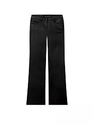 LUISA CERANO | Hose in Lederoptik Flared Fit | schwarz