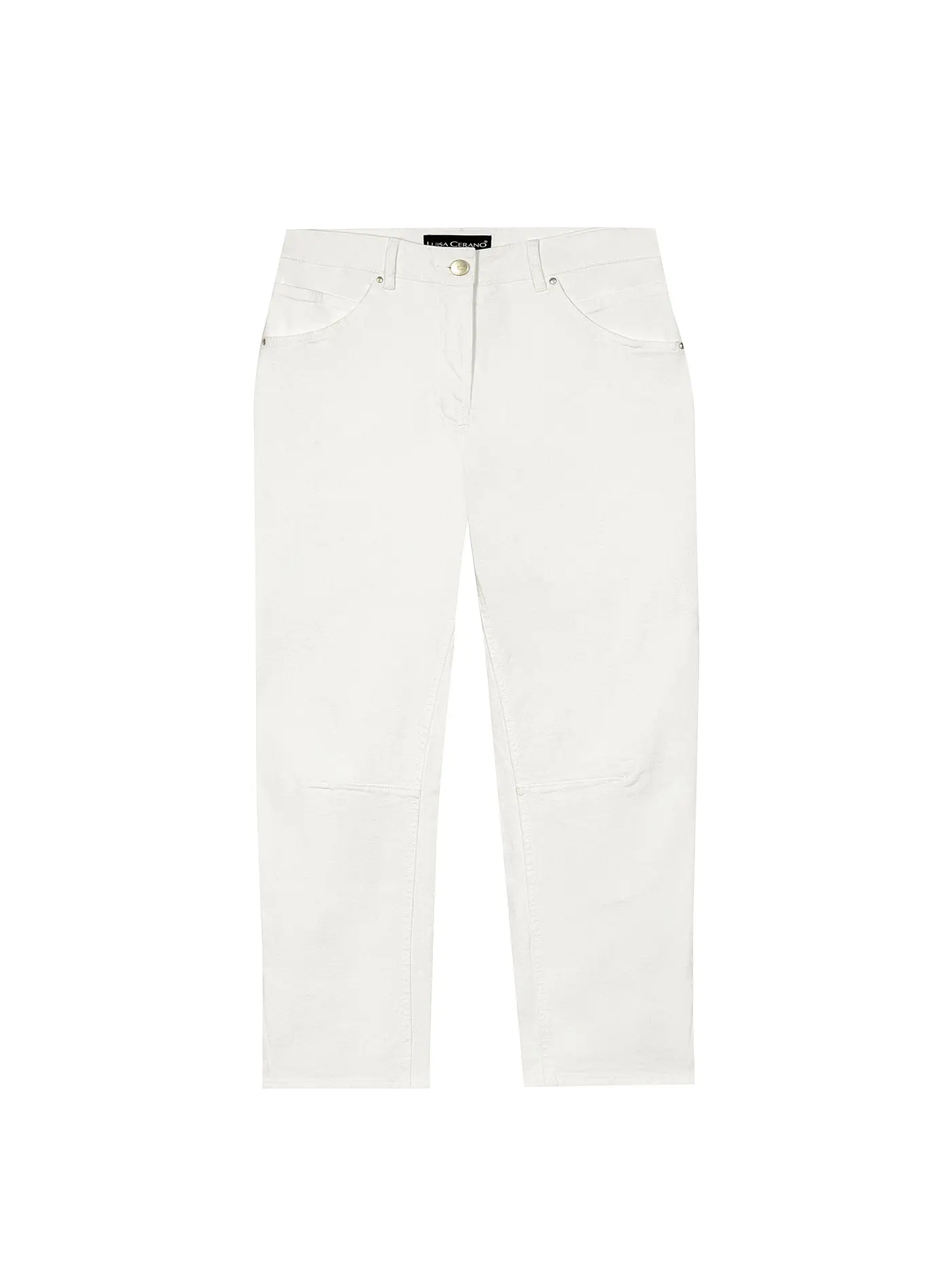 LUISA CERANO | Jeans 7/8 Straight Fit  | creme