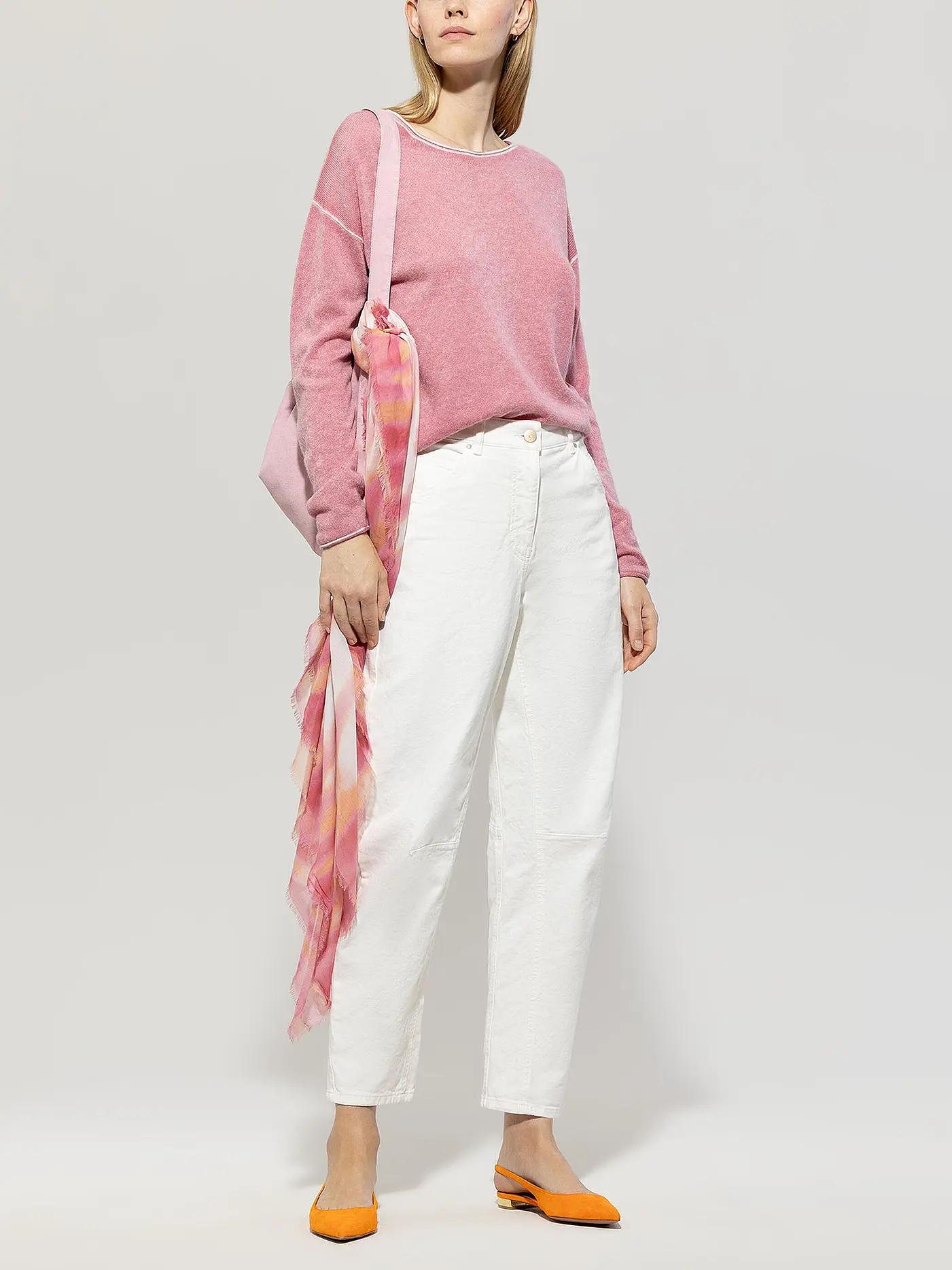 LUISA CERANO | Jeans 7/8 Straight Fit  | creme