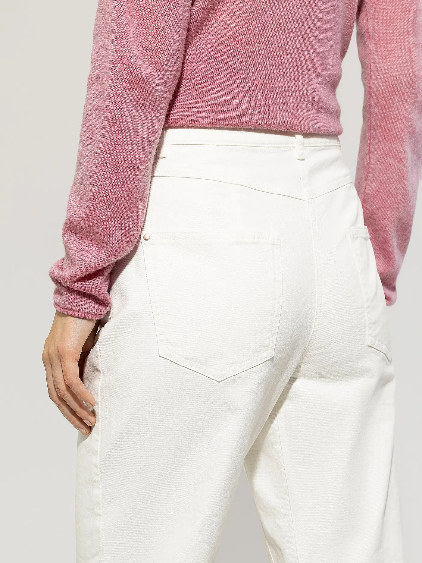 LUISA CERANO | Jeans 7/8 Straight Fit  | creme