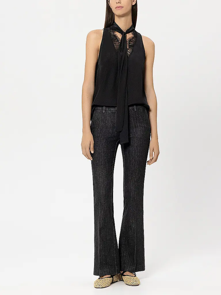 LUISA CERANO | Jeans Flared Fit  | Schwarz
