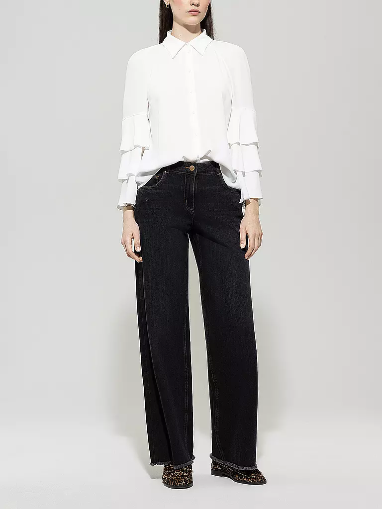 LUISA CERANO | Jeans Wide Leg  | schwarz