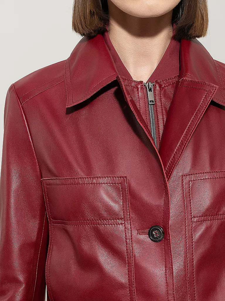 LUISA CERANO | Lederjacke | rot