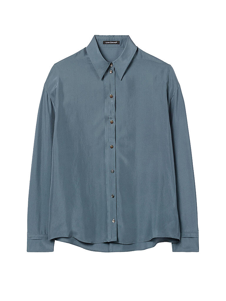 LUISA CERANO | Seidenbluse | grau
