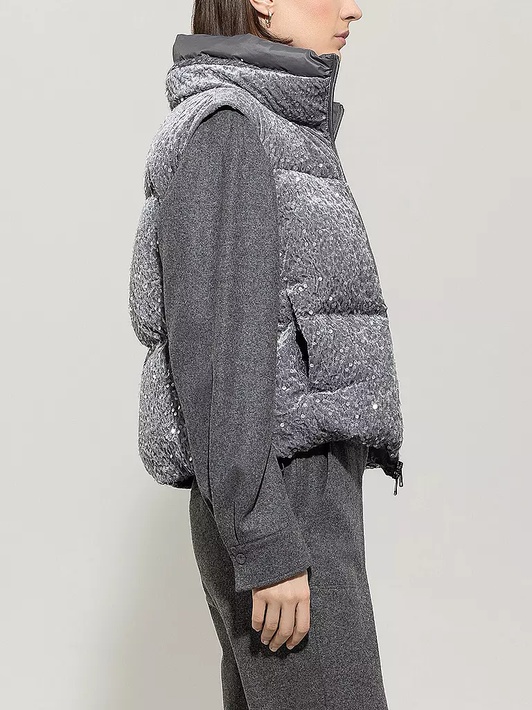 LUISA CERANO | Steppgilet  | hellgrau