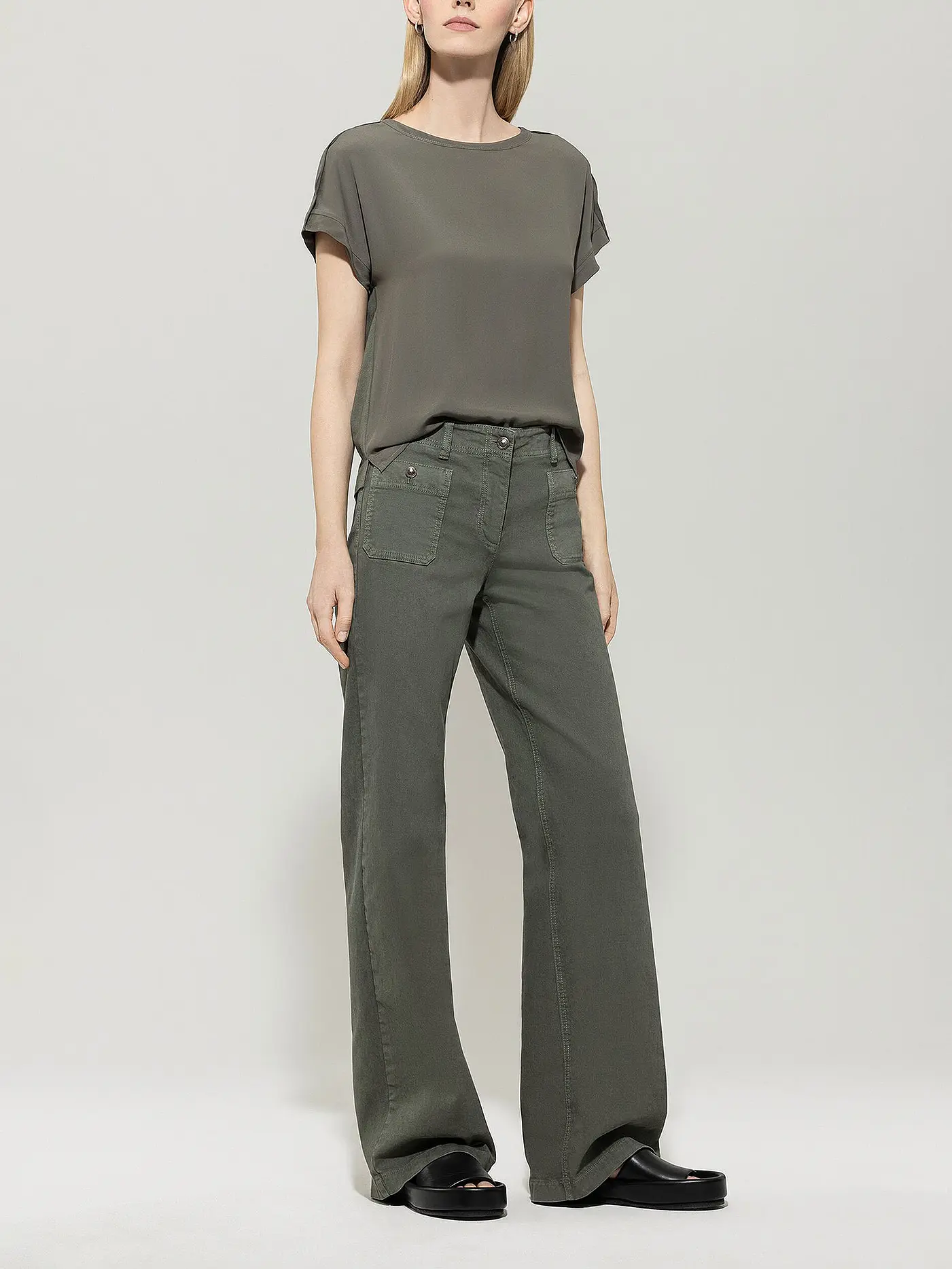 LUISA CERANO | T-Shirt  | olive