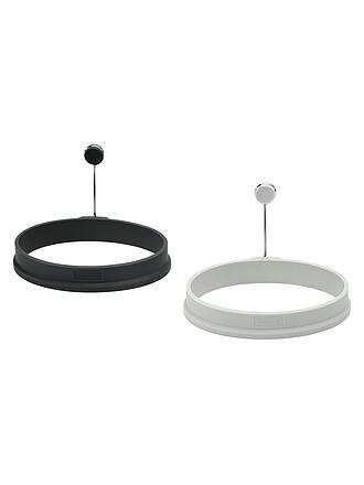 LURCH | Eiformer Oval 2er Set Silikon light-/iron grey