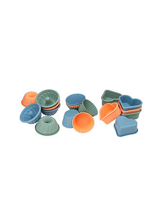 LURCH | Backformen FLEXISTARTER MINI CAKES 3x6 Stück Muffin/Herz/Gugelhupf