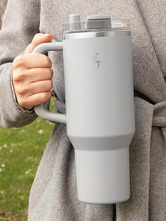 LURCH | Isolierbecher mit Trinkhalm 1,2l Jura-Grey 