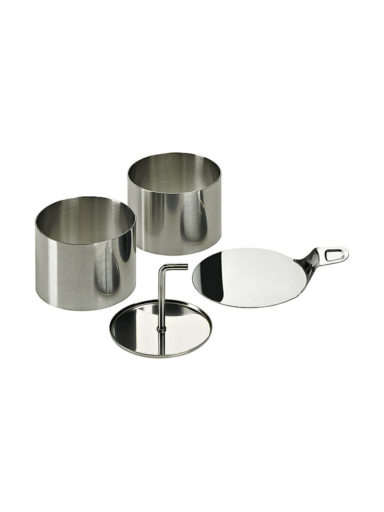 LURCH Speiseringe Edelstahl 8teilig silber