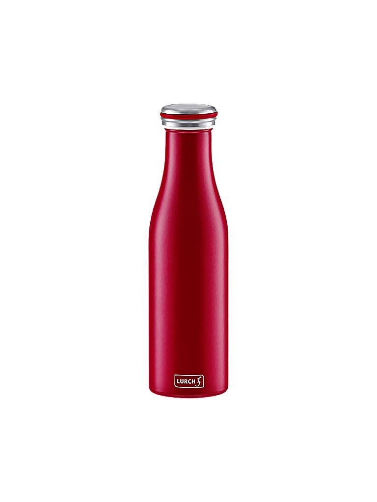 LURCH | Isolier-Flasche Edelstahl 0,5l bordeaux | rot