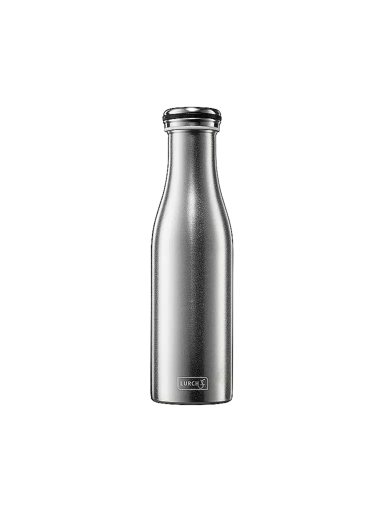 LURCH | Isolierflasche - Thermosflasche Edelstahl 0,5l  | silber